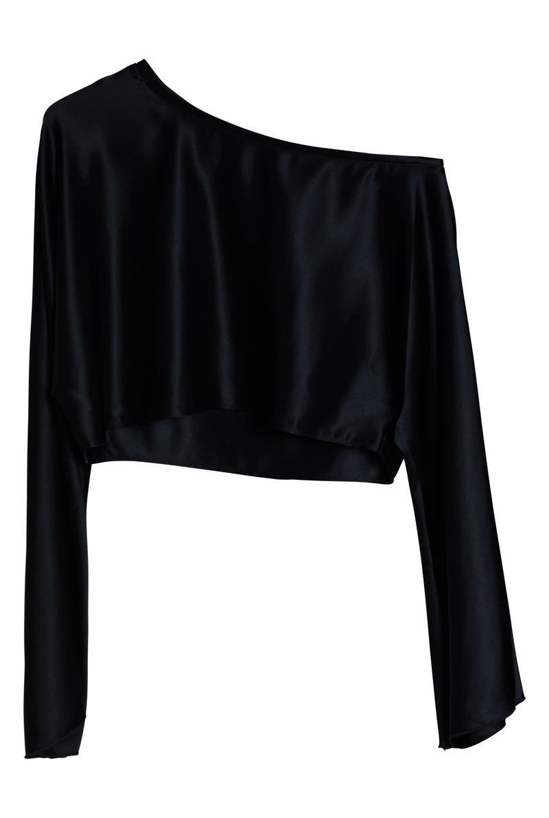 Alma cropped blouse black