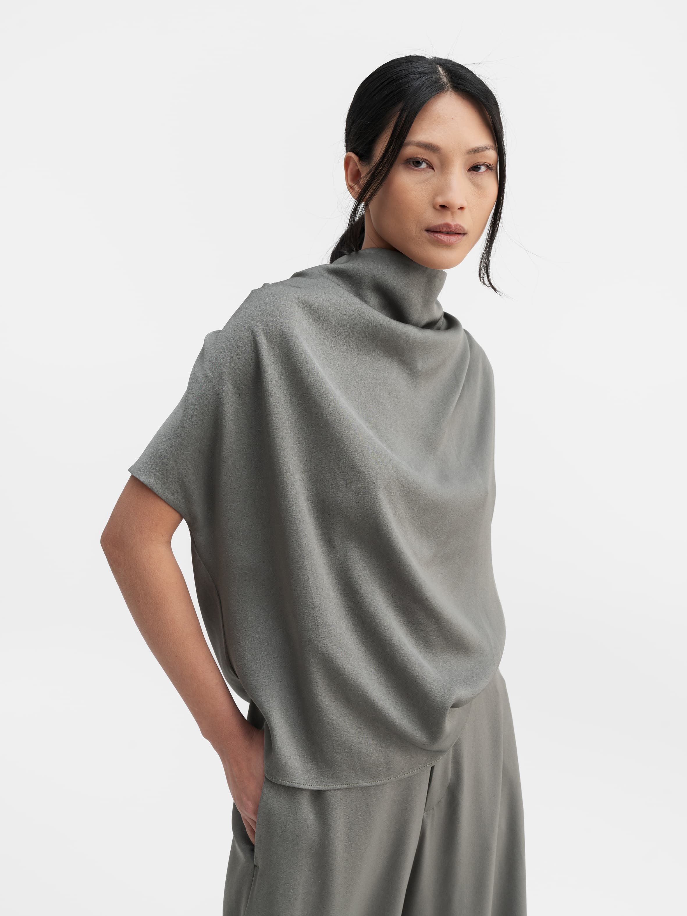 milly silk top