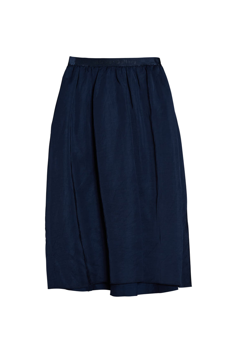 Misaki linen skirt midnight blue