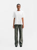 Aina PU leather trousers dark grey