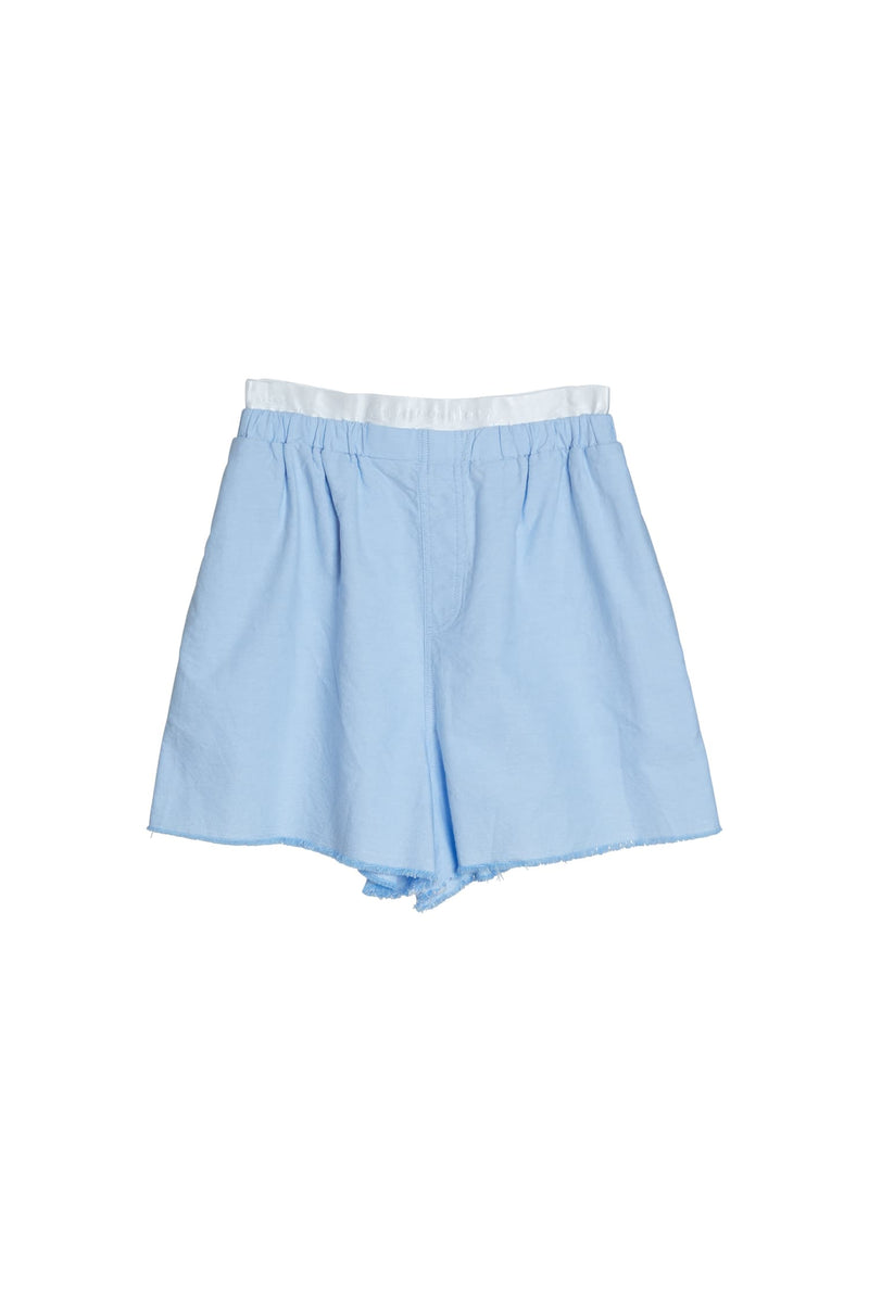 Airi oxford shorts light blue