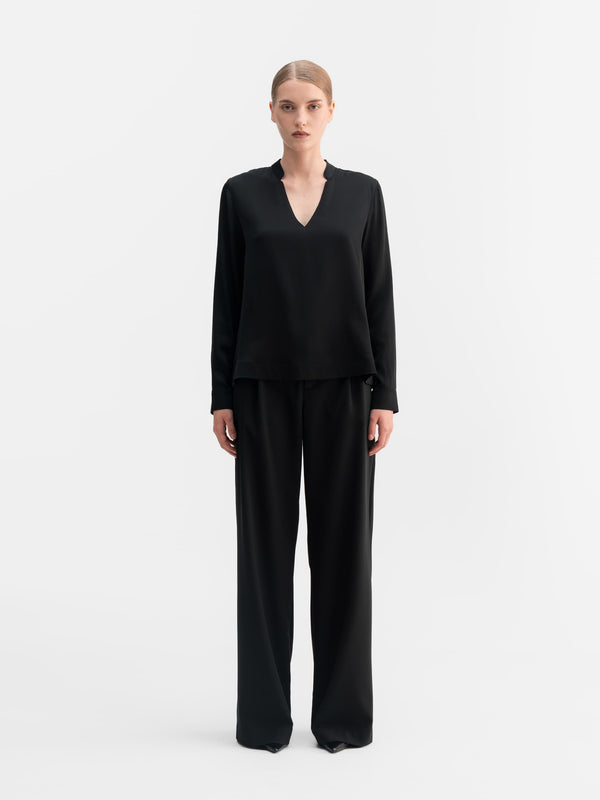 Alice silk blouse black