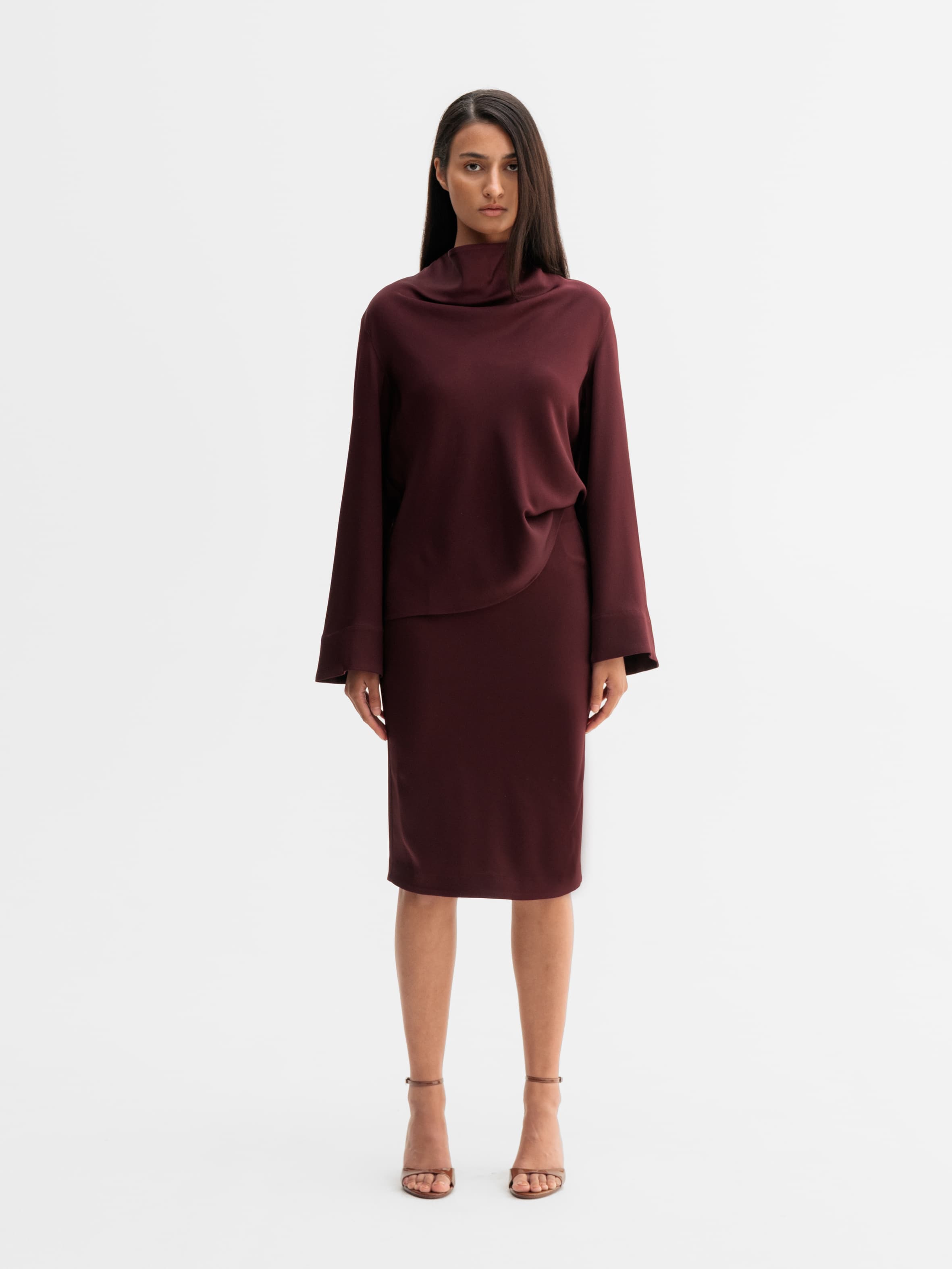 Alila skirt burgundy