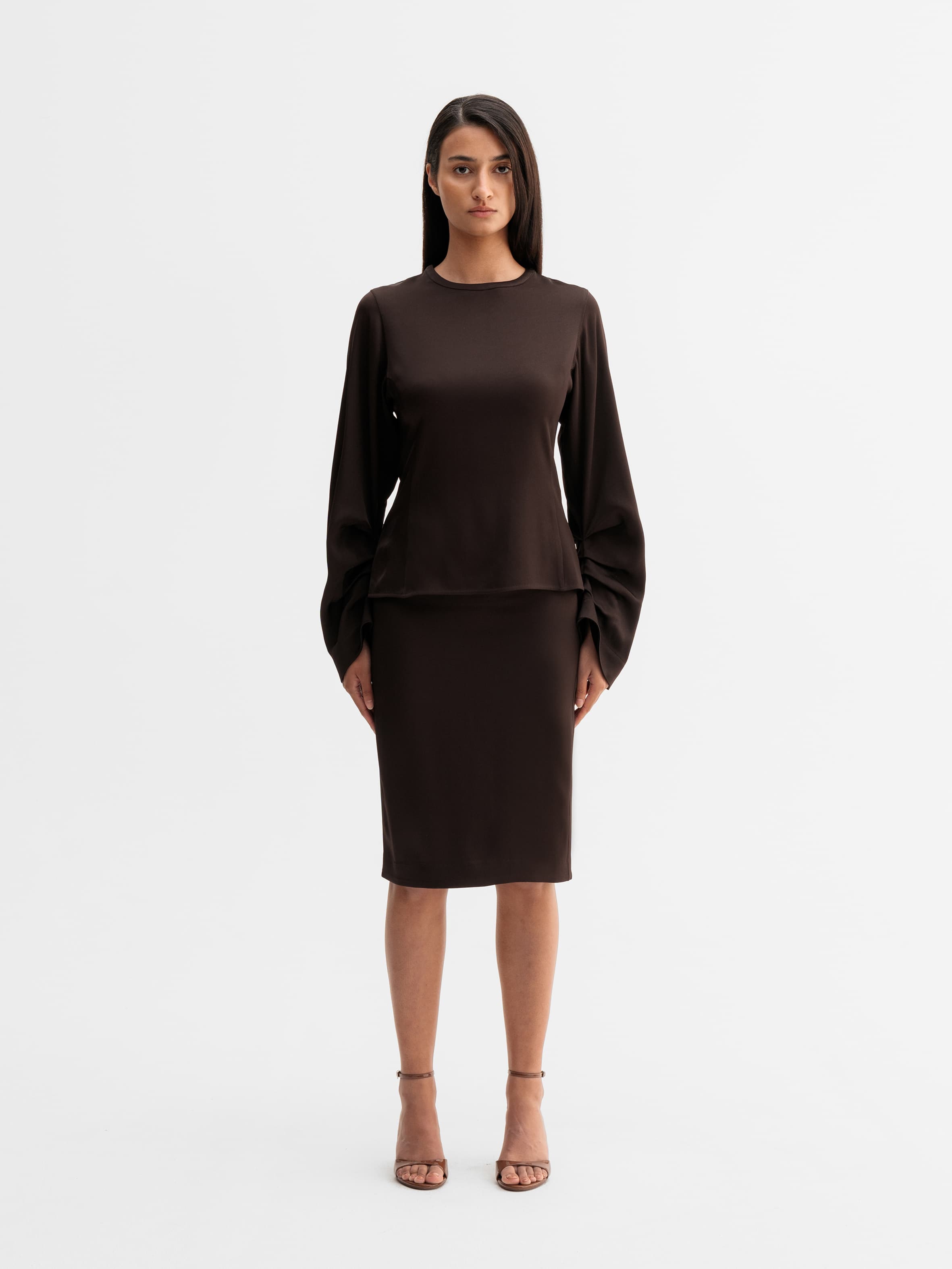Alila skirt dark brown