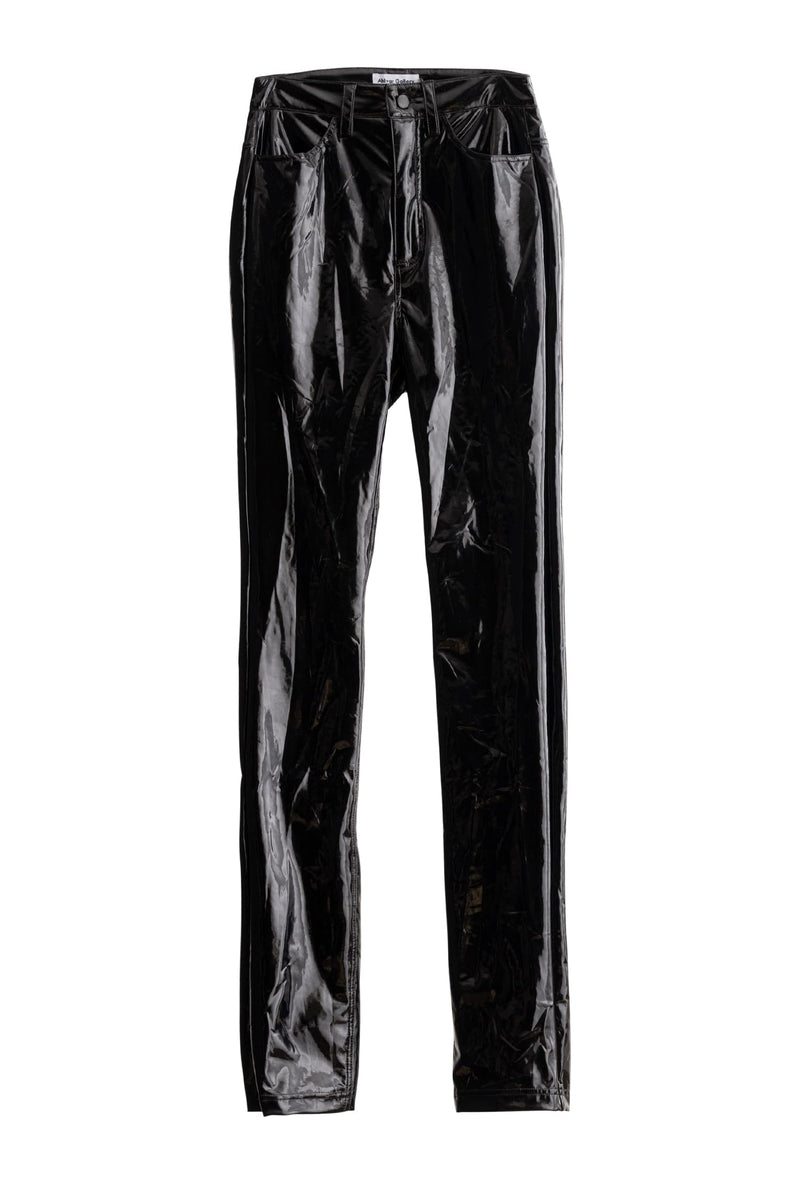 Amaya latex trousers black