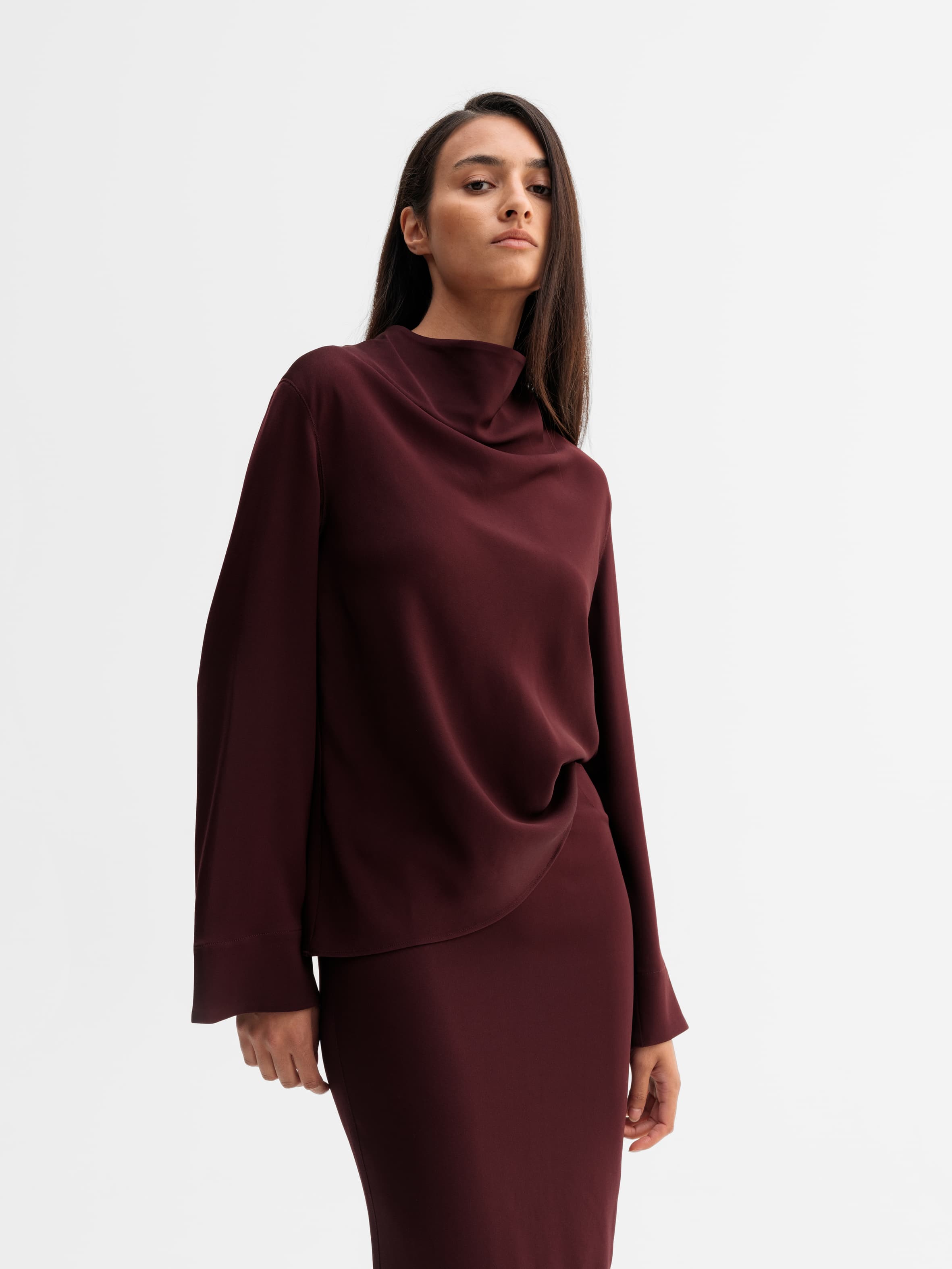 Ari blouse burgundy