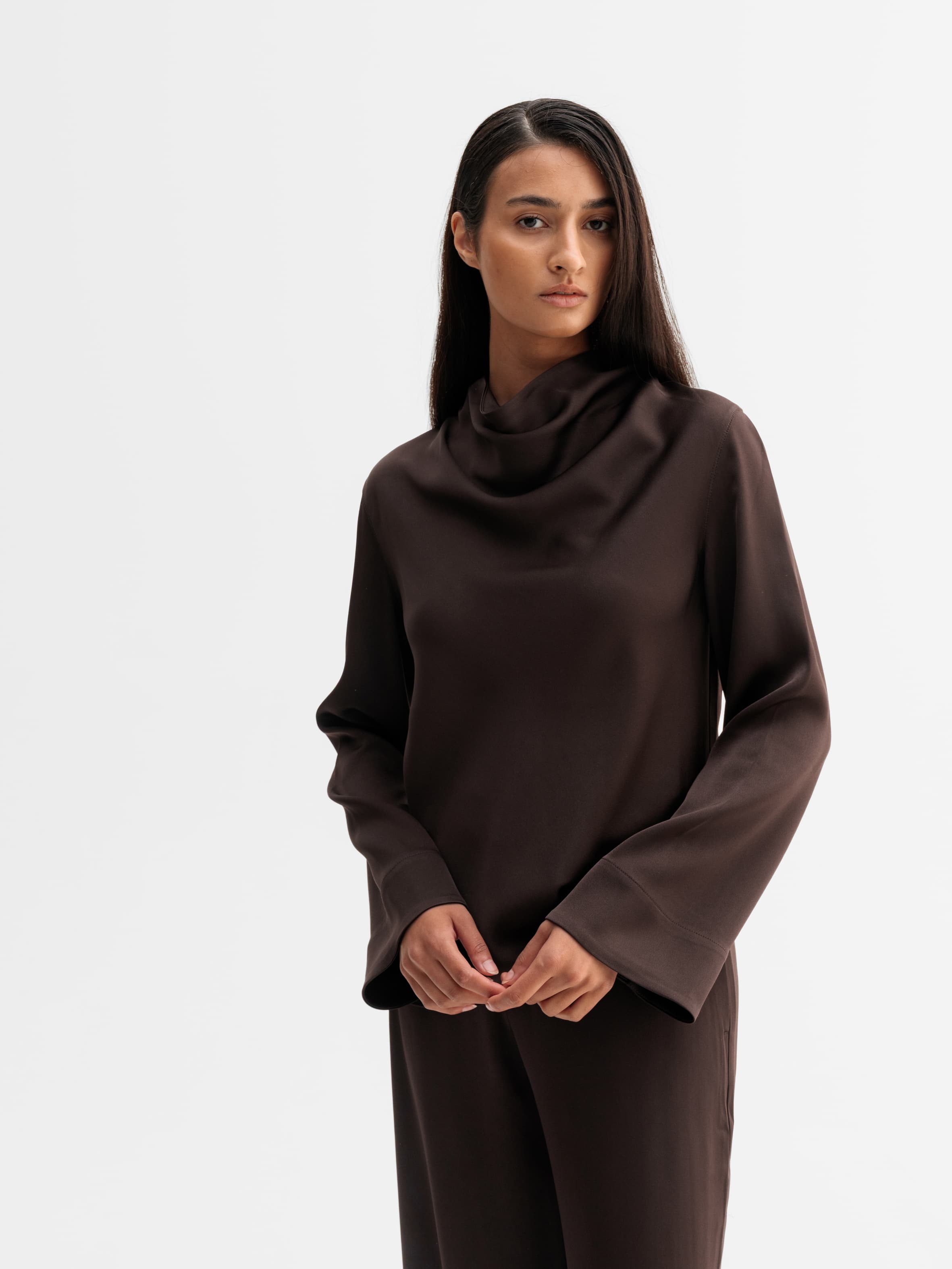 Ari blouse dark brown