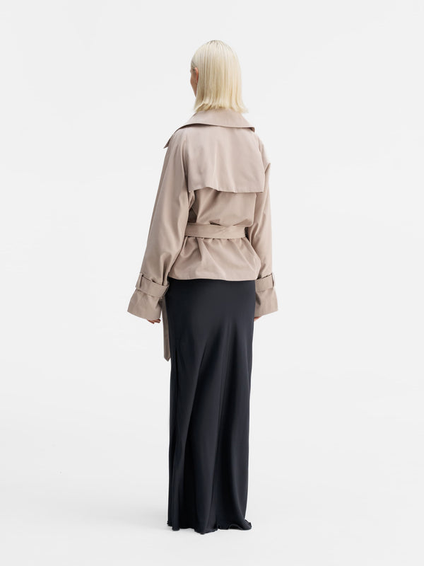 Back view of Ahlvar Gallery Asha jacket greige