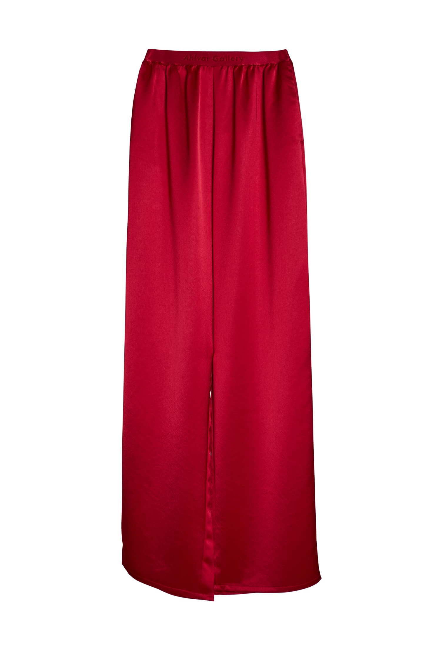Ayla satin trousers red