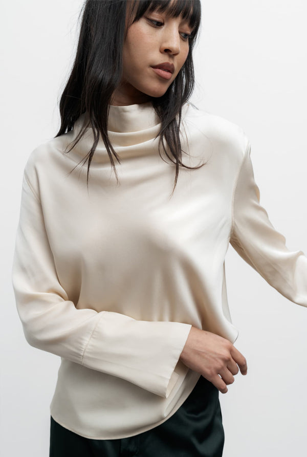 Ayumi silk blouse cream