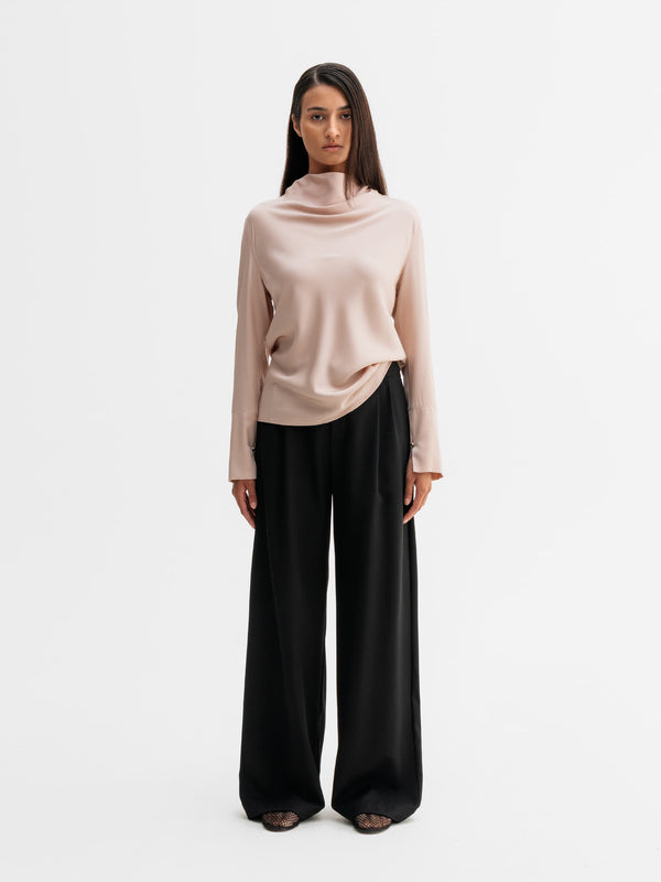 Ayumi silk blouse dusty pink