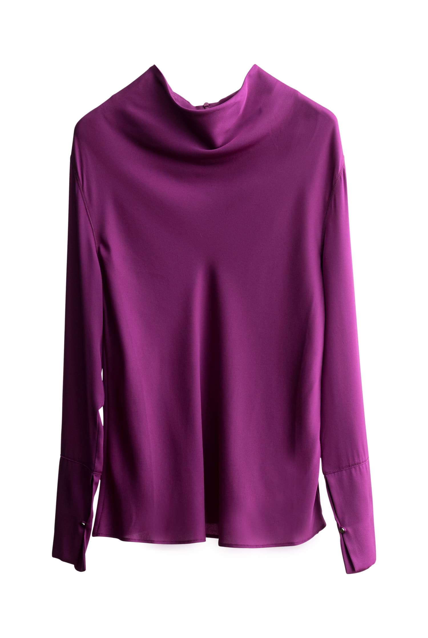 Ayumi silk blouse light berry