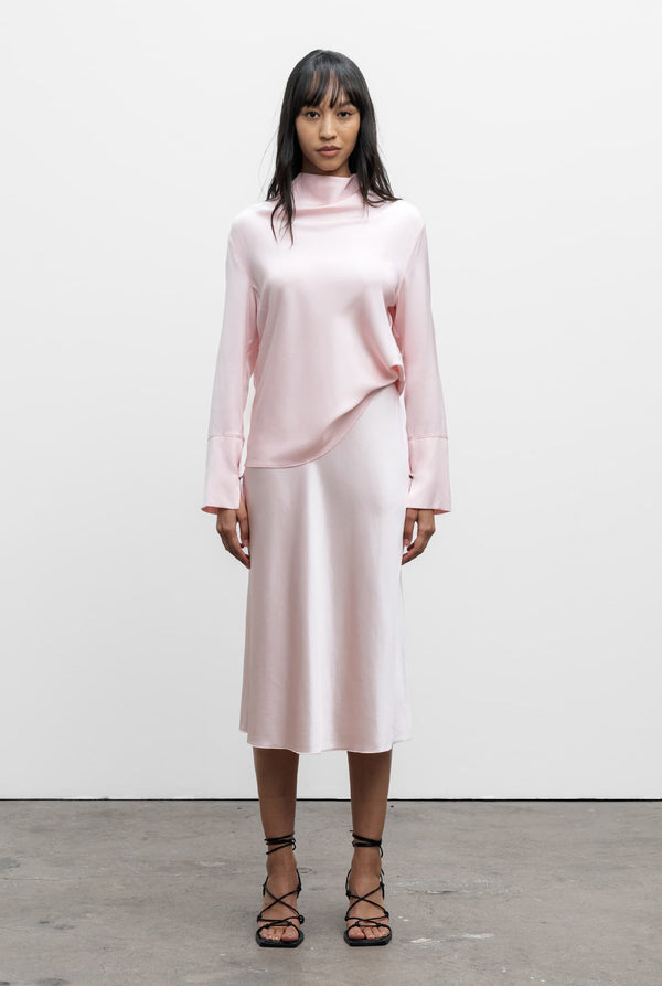 Ayumi silk blouse light pink
