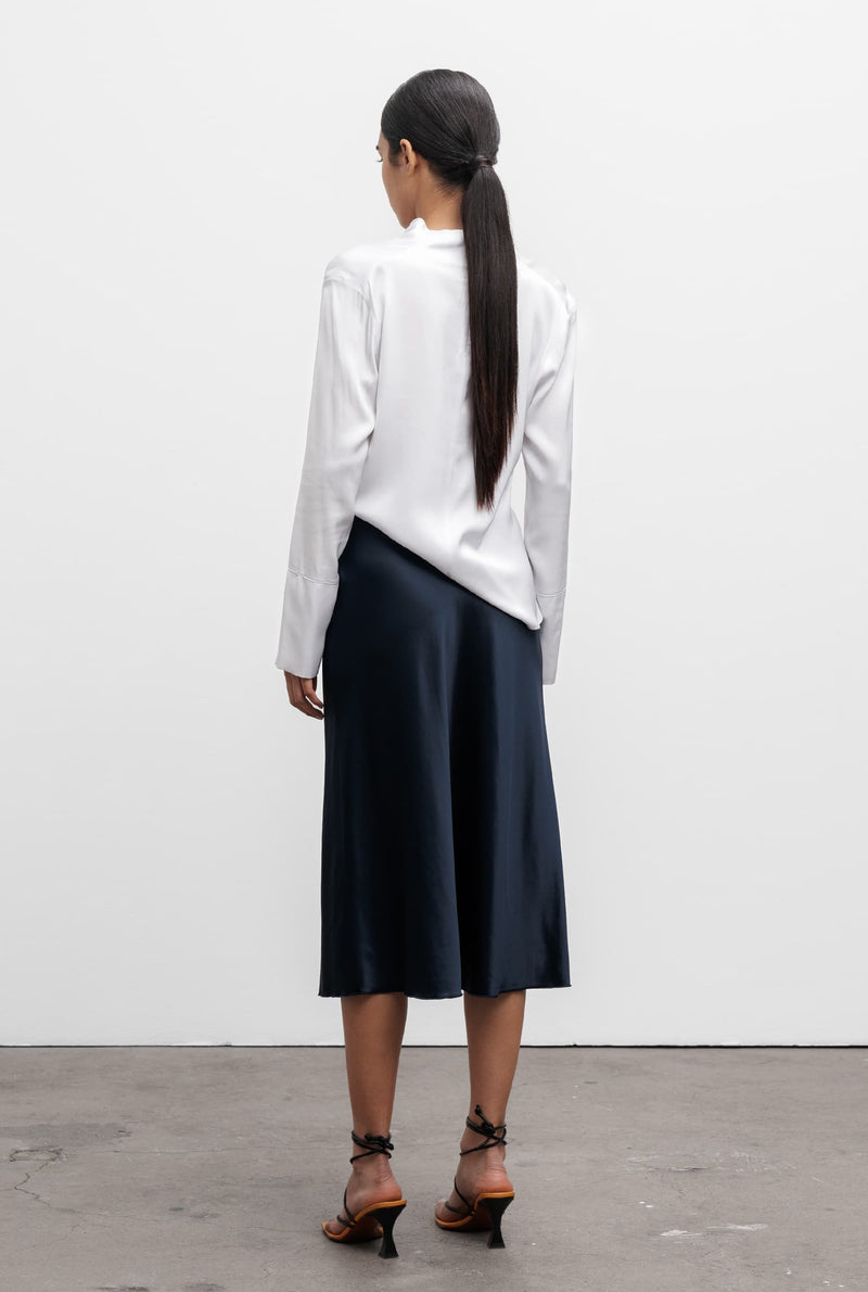 Ayumi silk blouse optic white