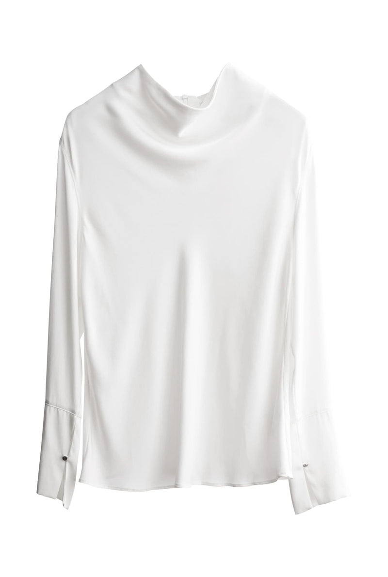 Ayumi silk blouse optic white