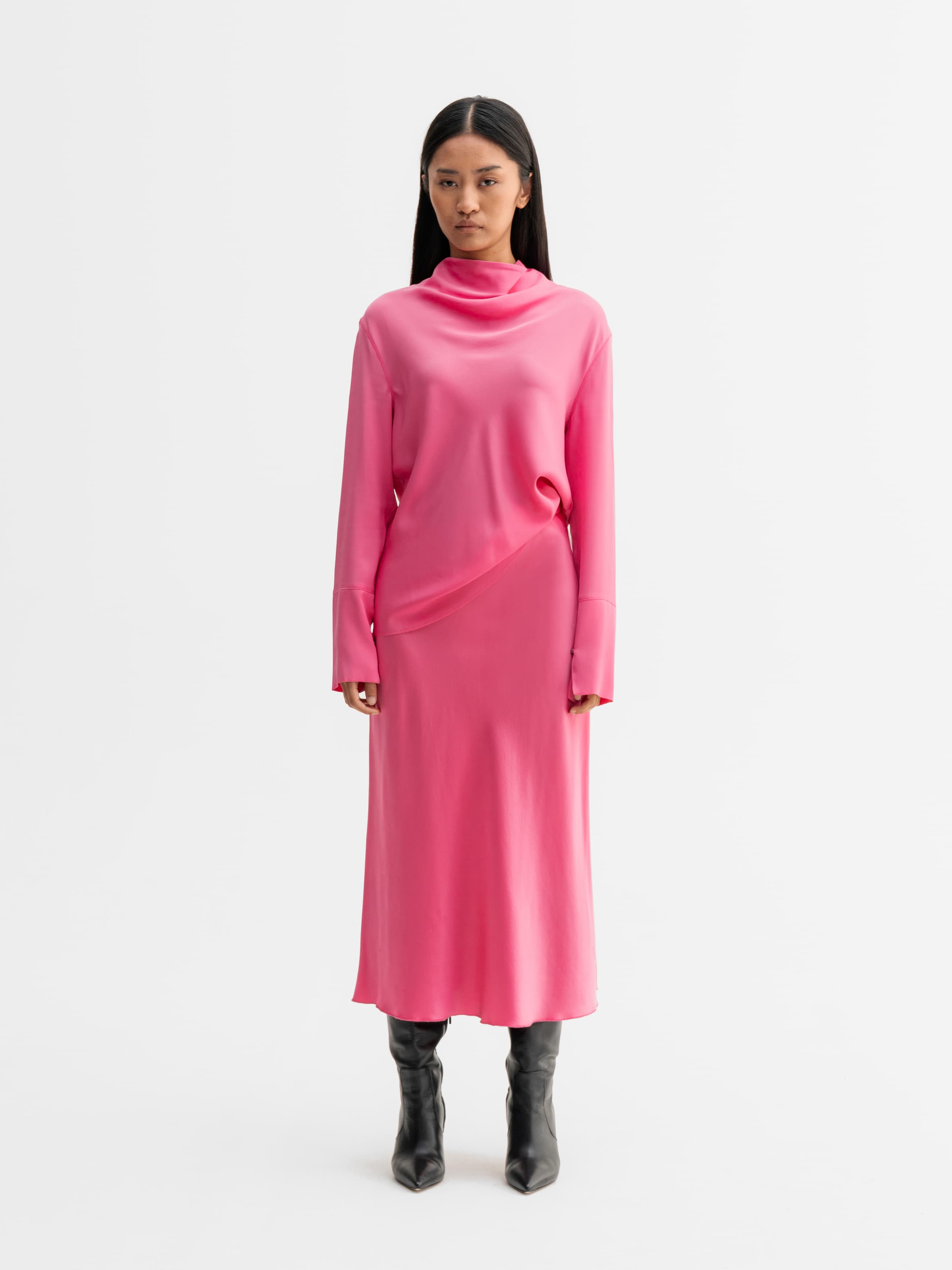 Ayumi silk blouse pink