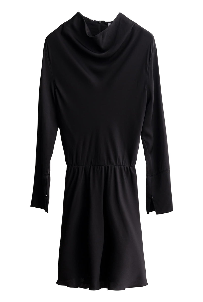 Ayumi silk dress black