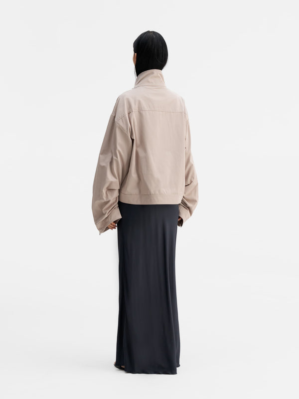 Back view of Ahlvar Gallery Buffy jacket greige