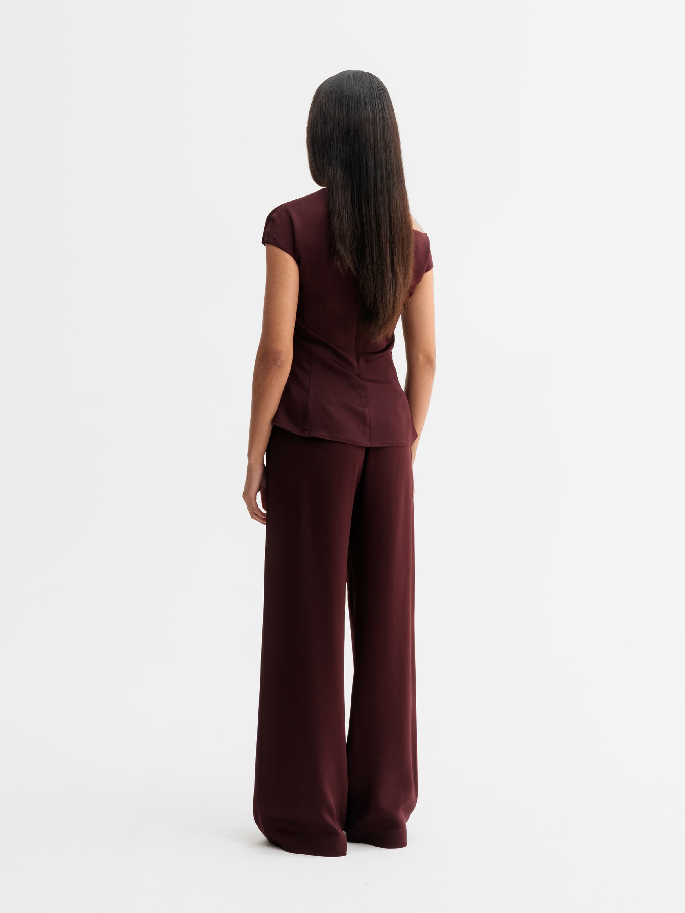 Chika top burgundy