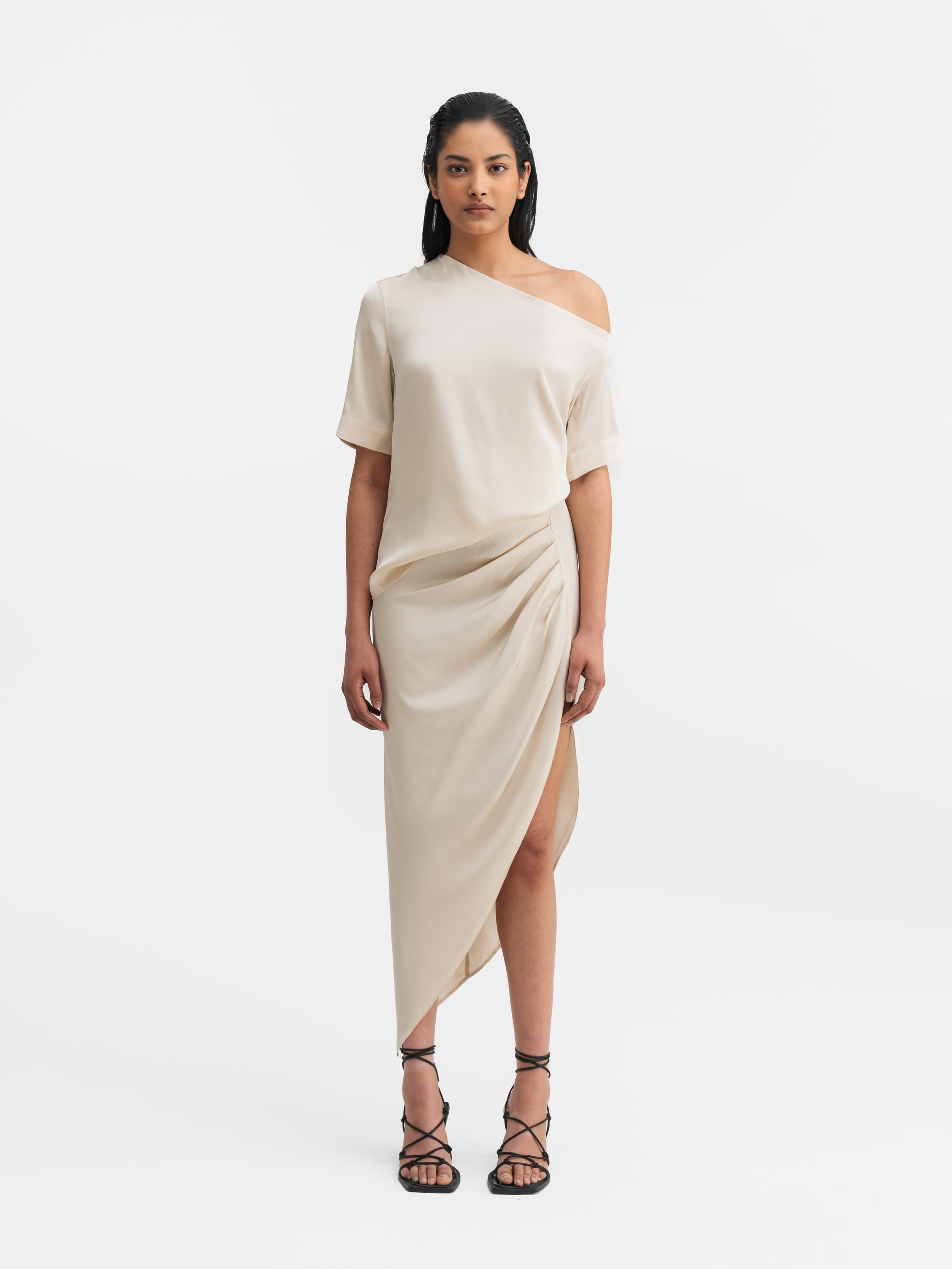 Chima silk blouse cream