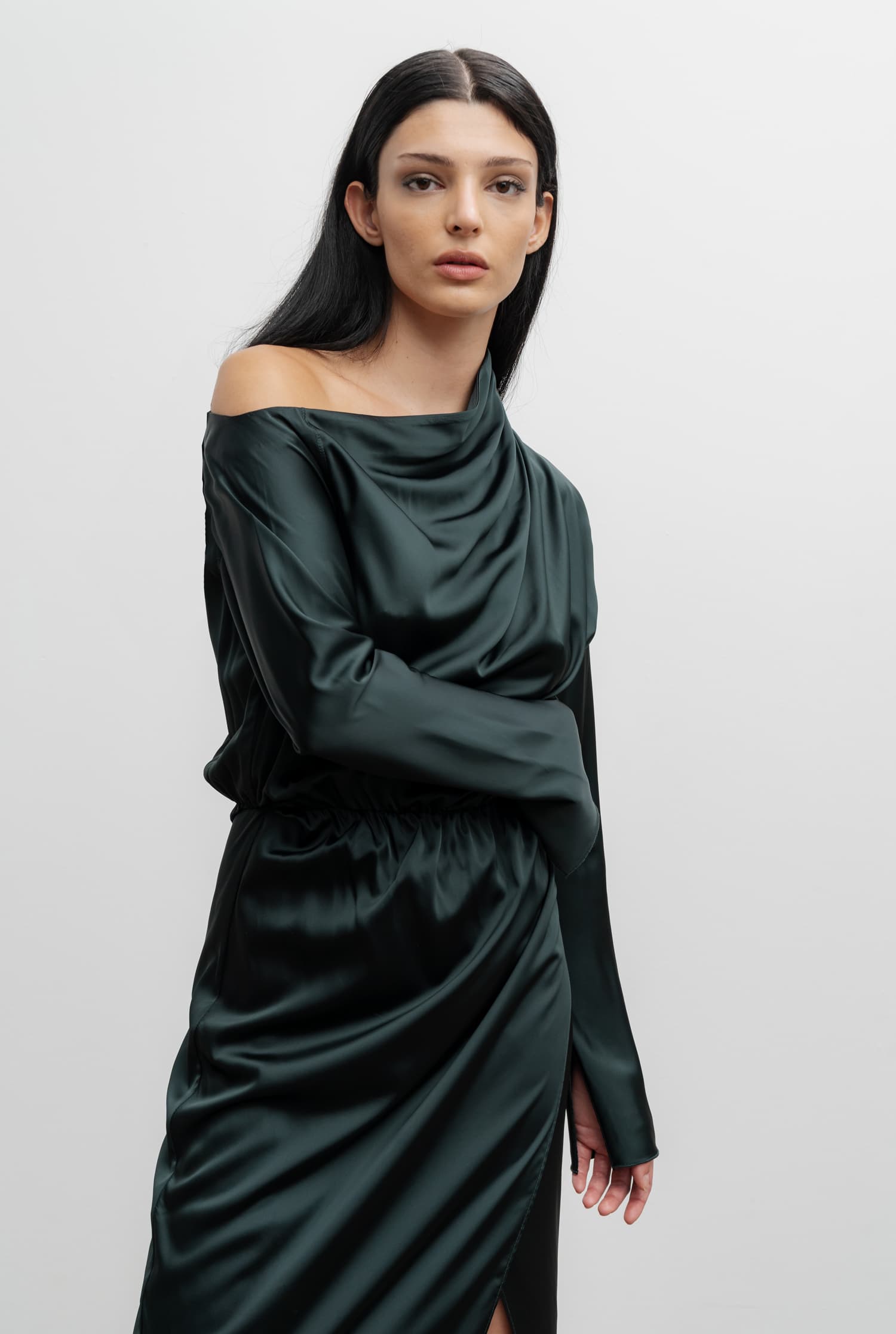 Cho dress deep forest