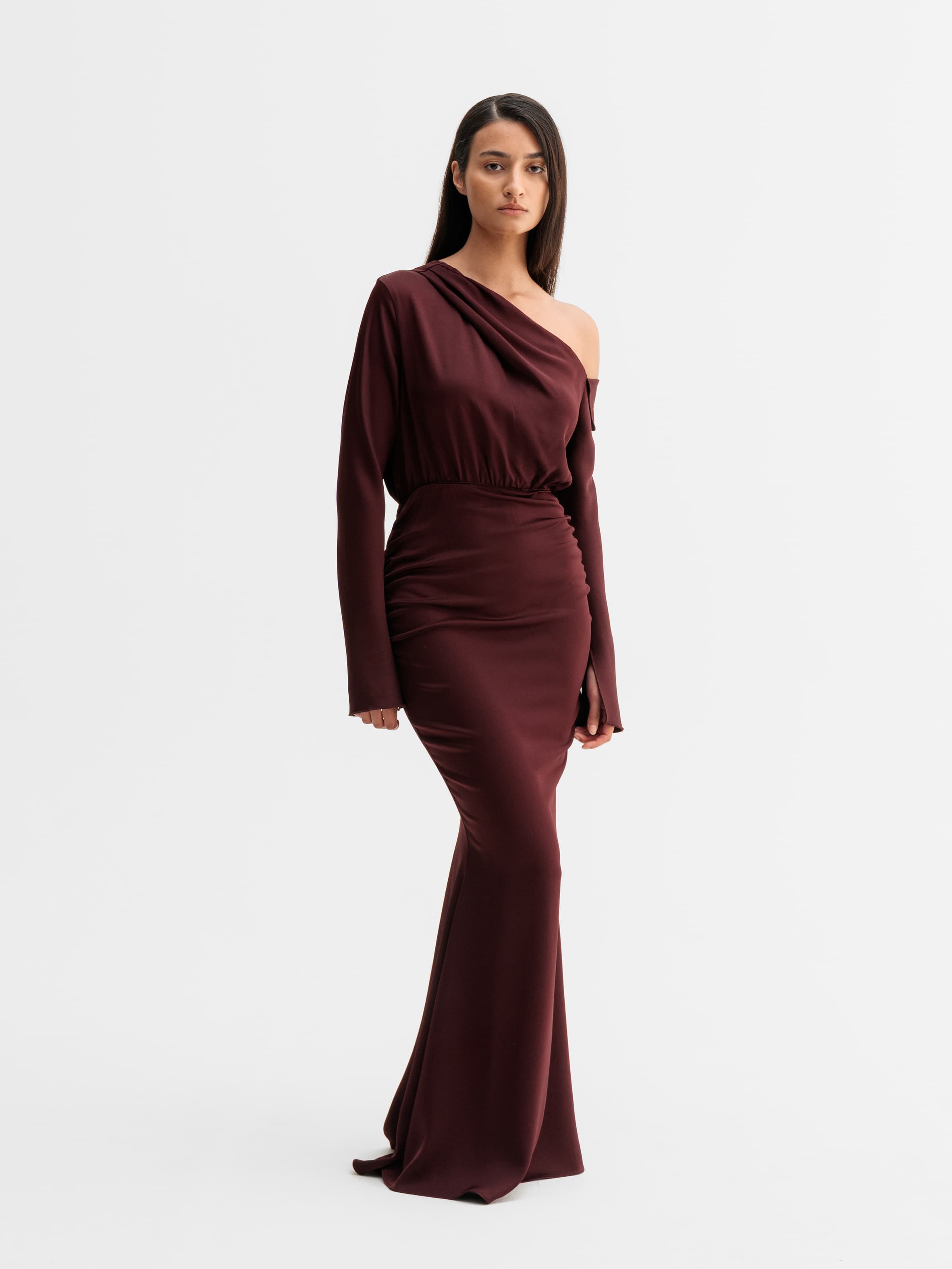 Cora dress burgundy