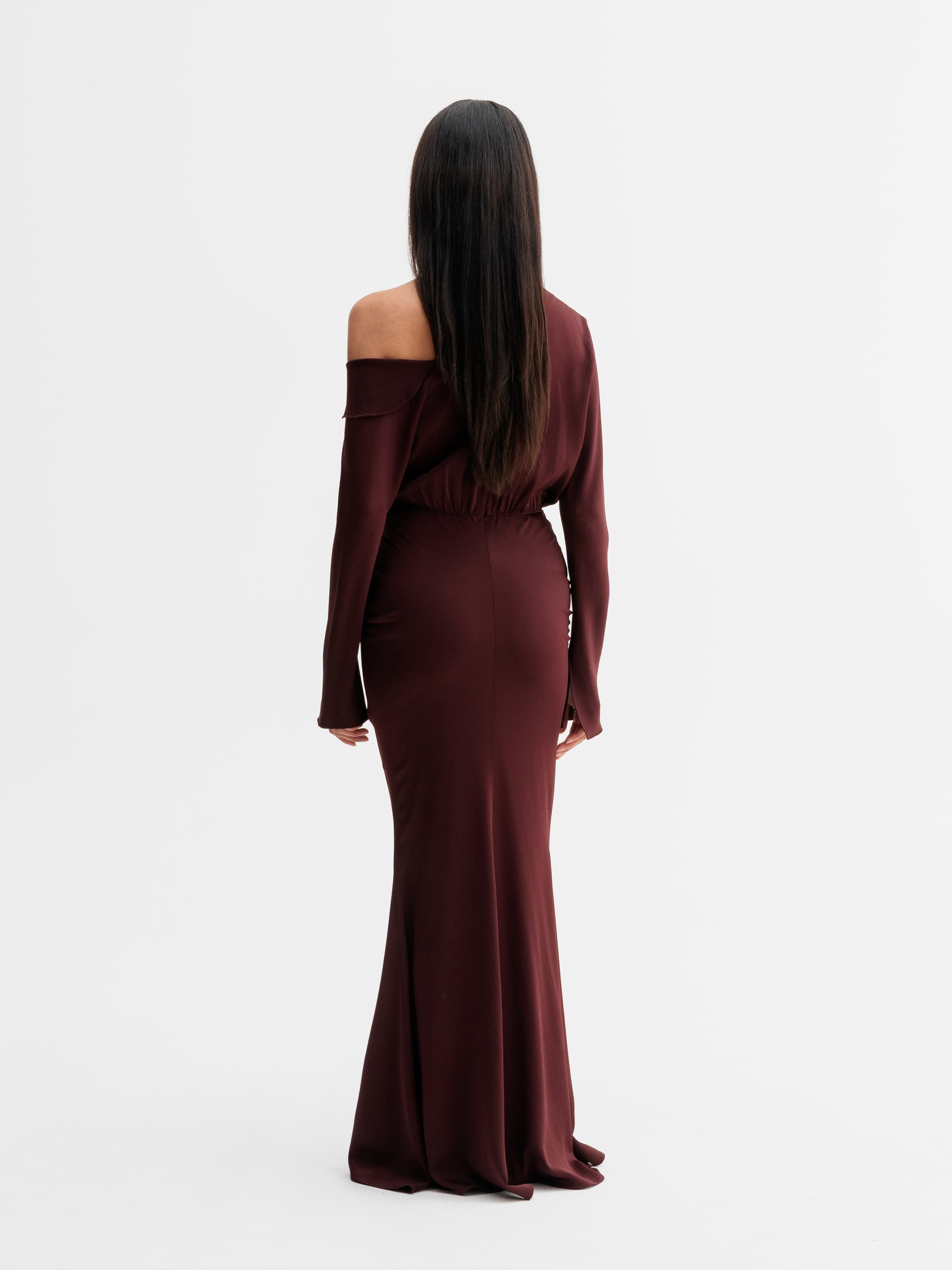 Cora dress burgundy