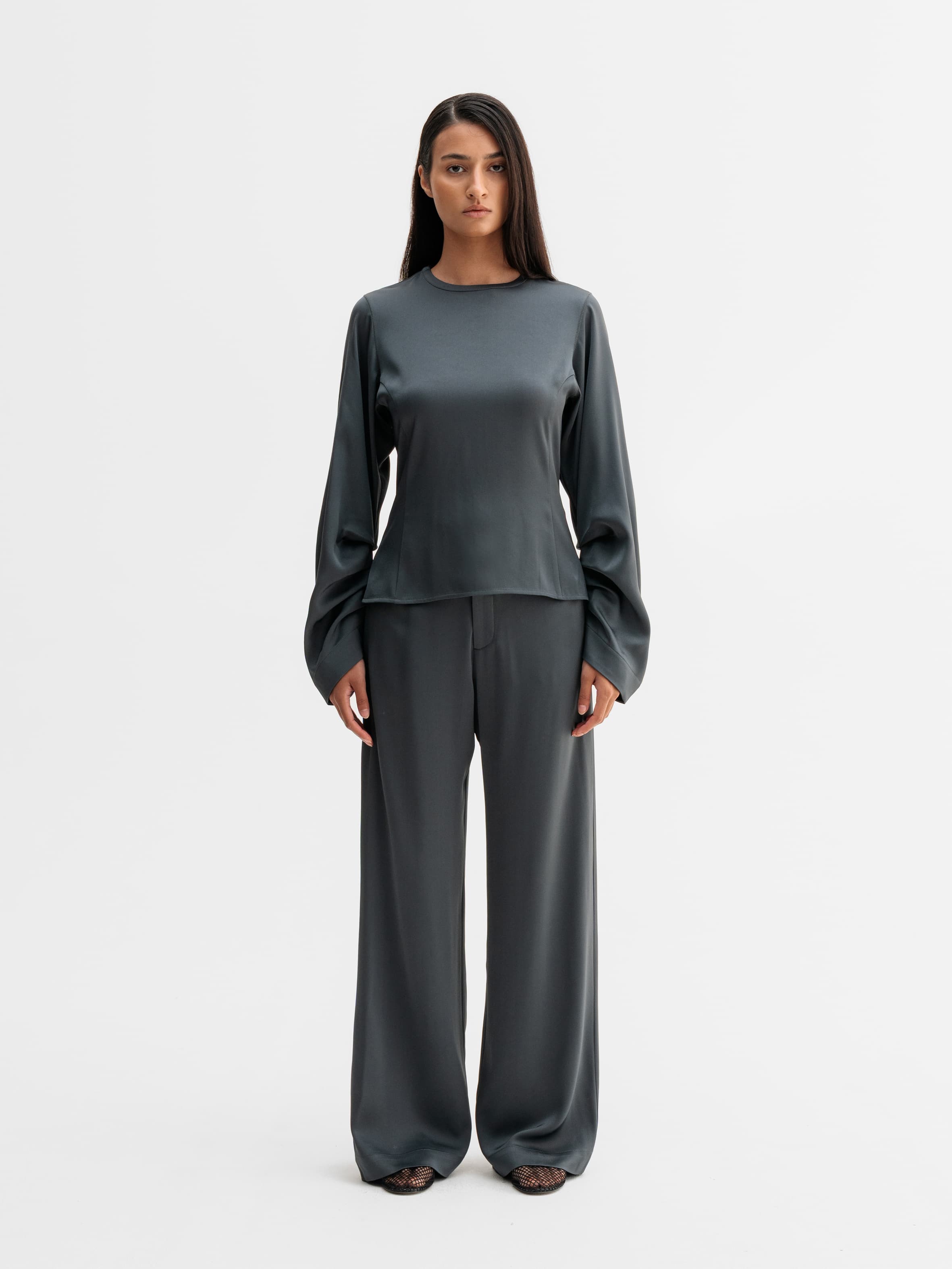 Dara blouse dark grey