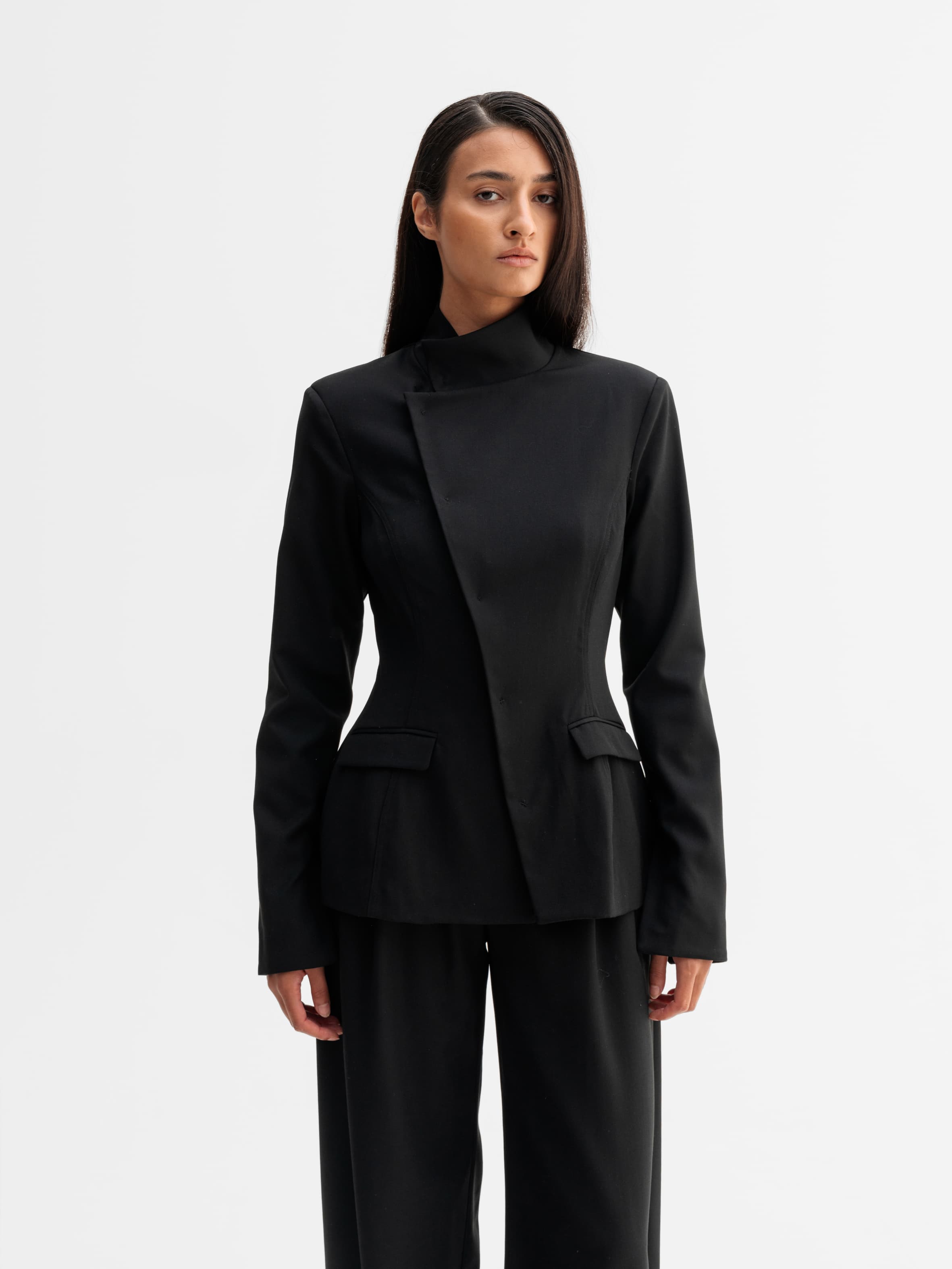 Daya wool blazer black