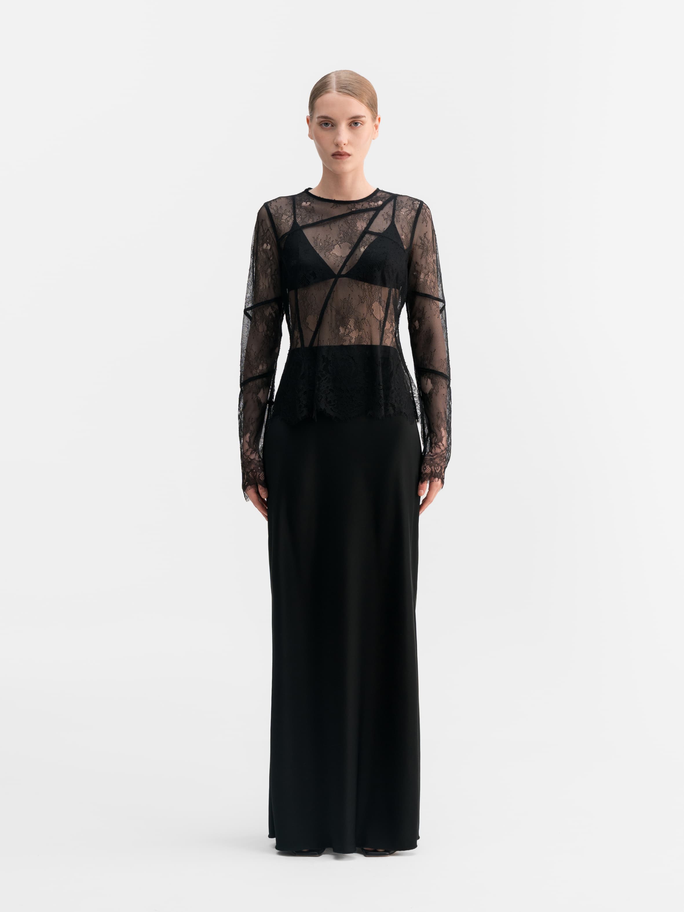 Eden lace blouse black