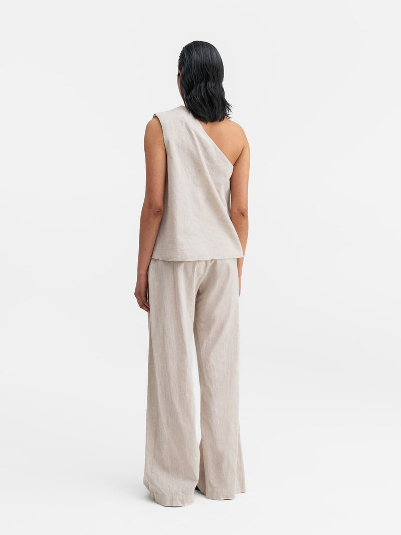 Elle linen tank cream