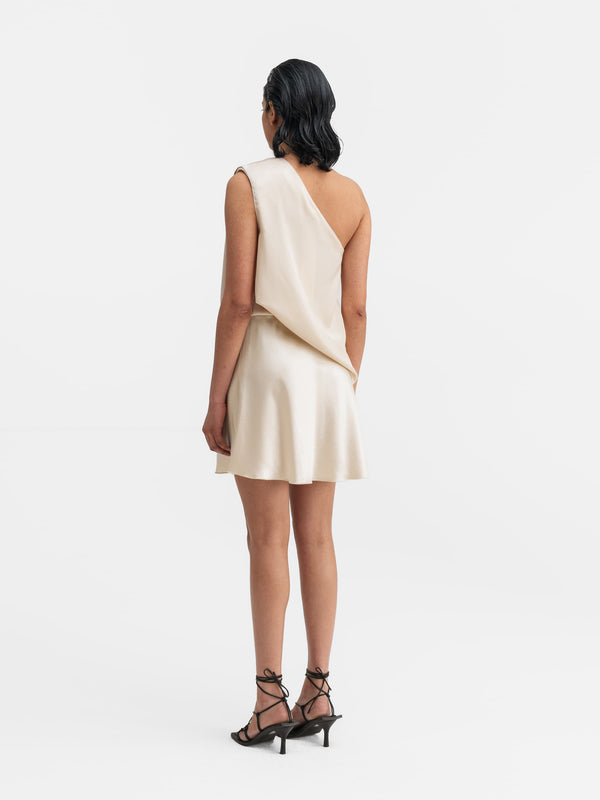 Elle satin tank cream