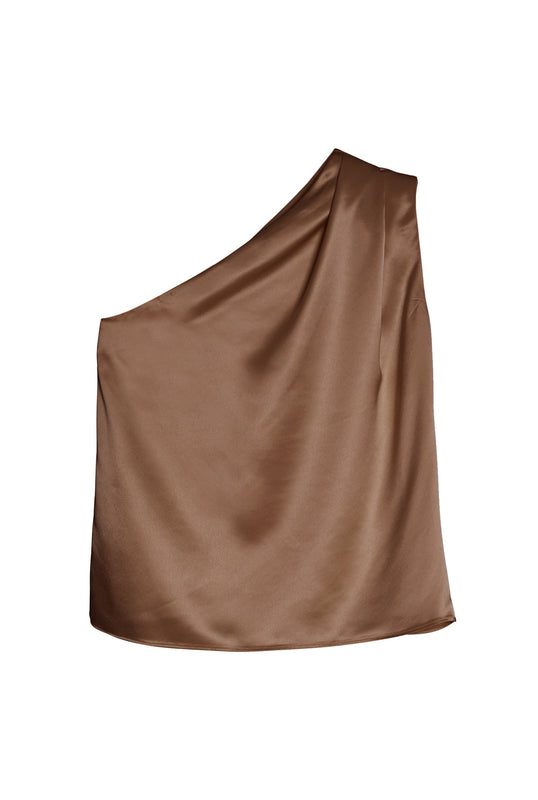 Elle satin tank sand