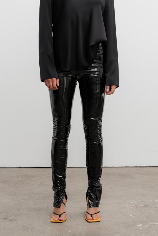 Elly latex trousers black