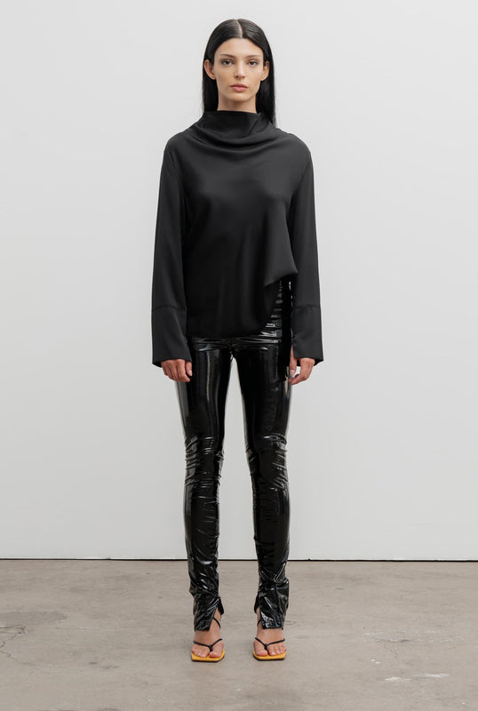 Elly latex trousers black