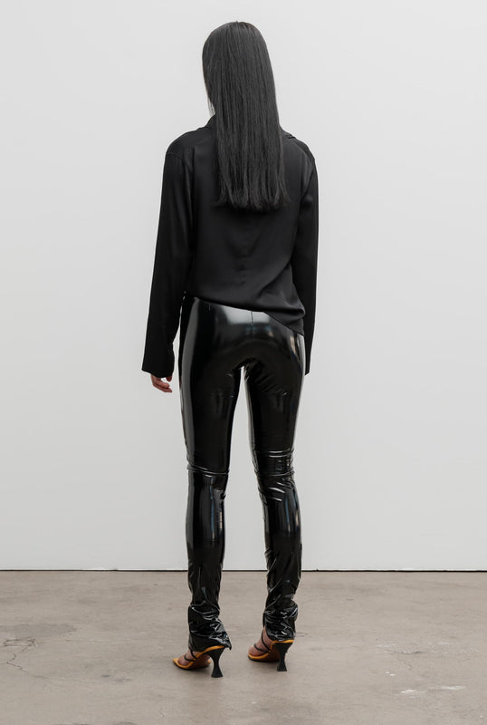 Elly latex trousers black