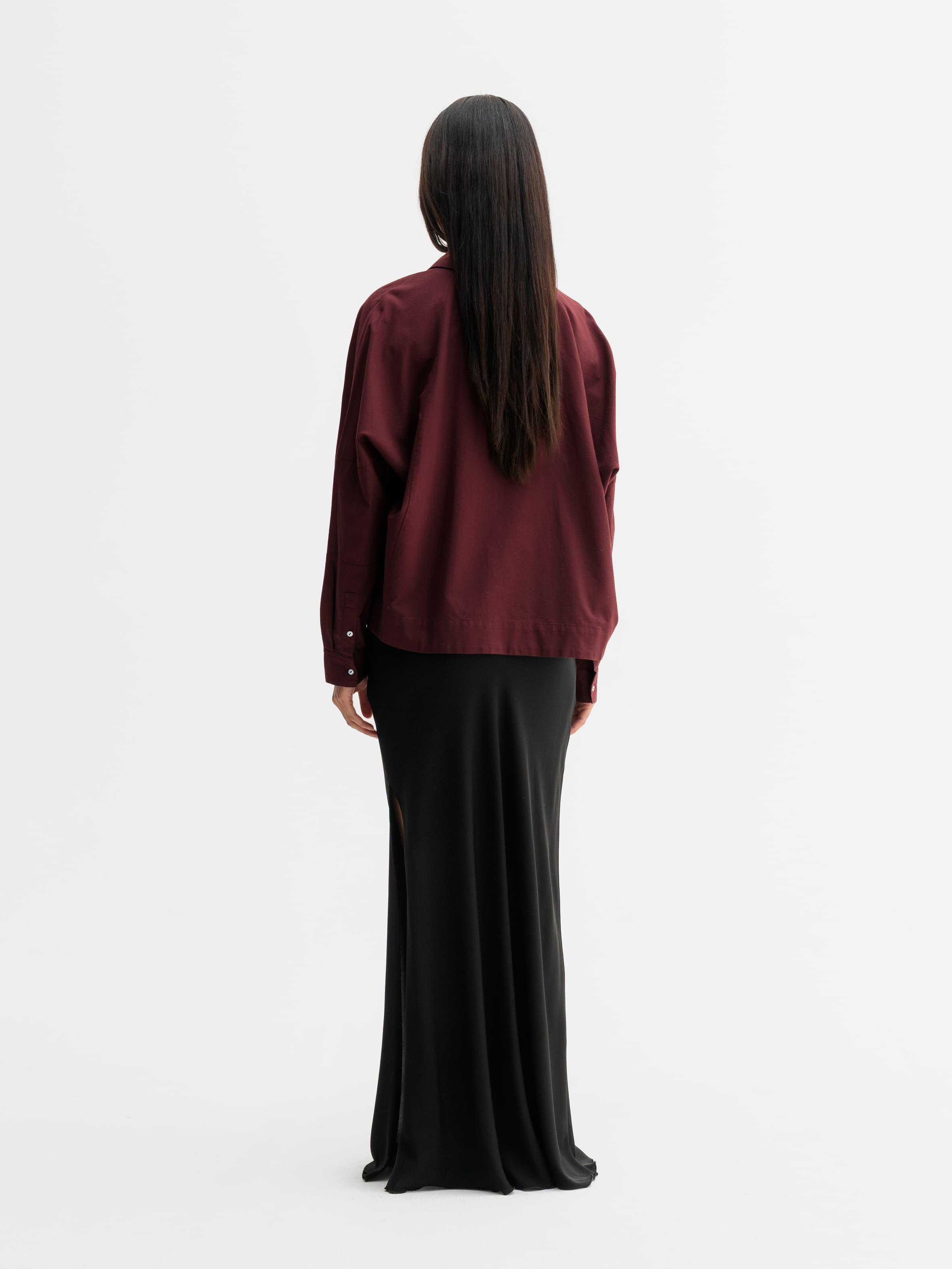 Gigi oxford shirt burgundy