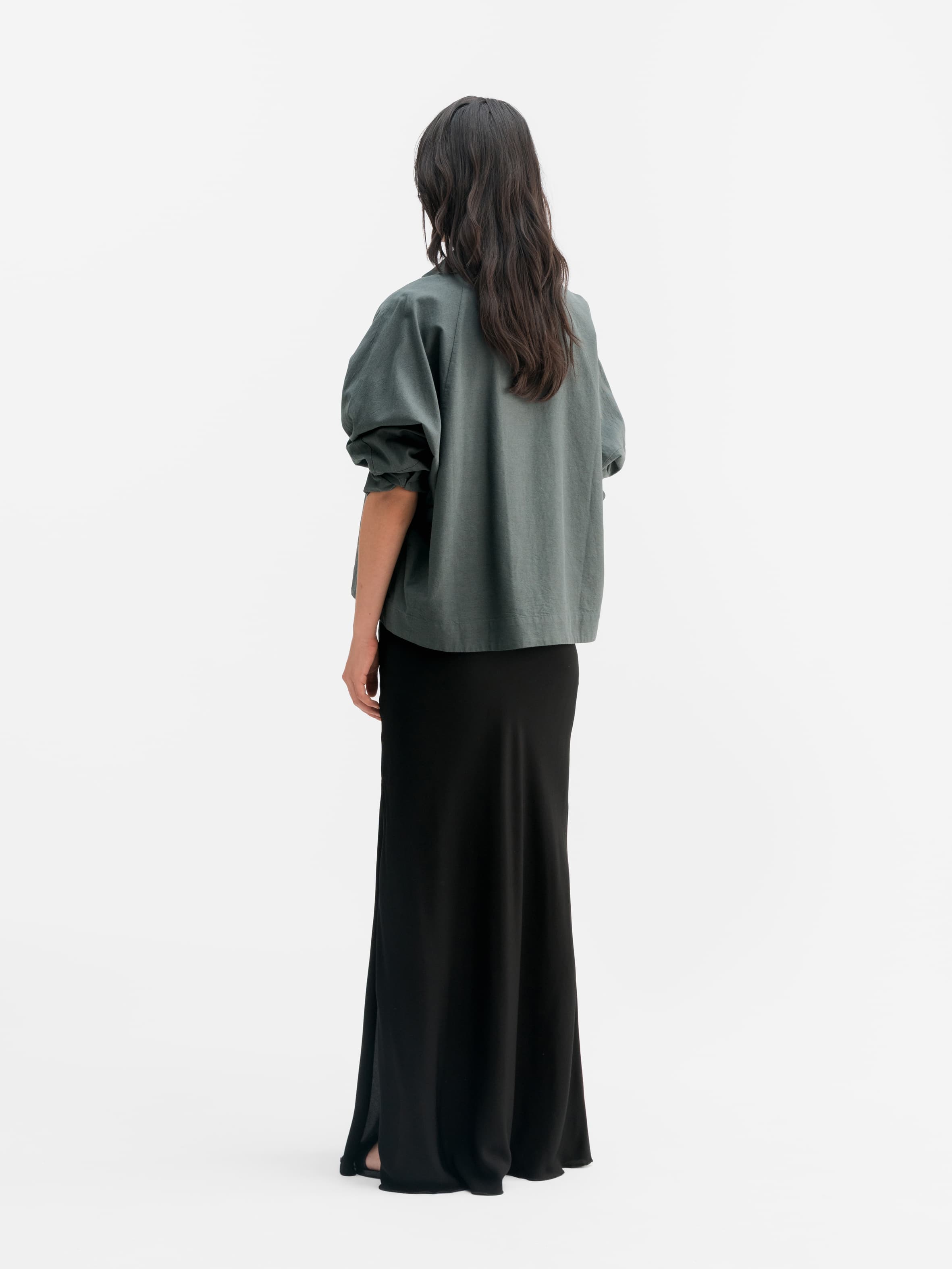Gigi oxford shirt dark military