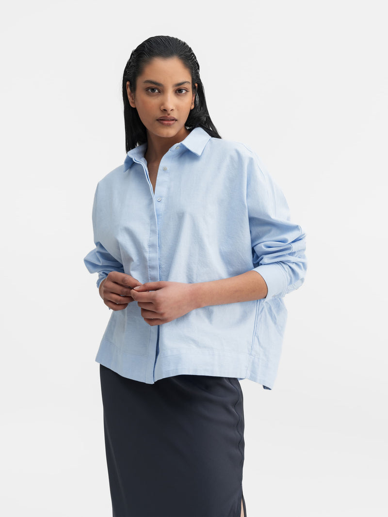 Gigi oxford shirt light blue