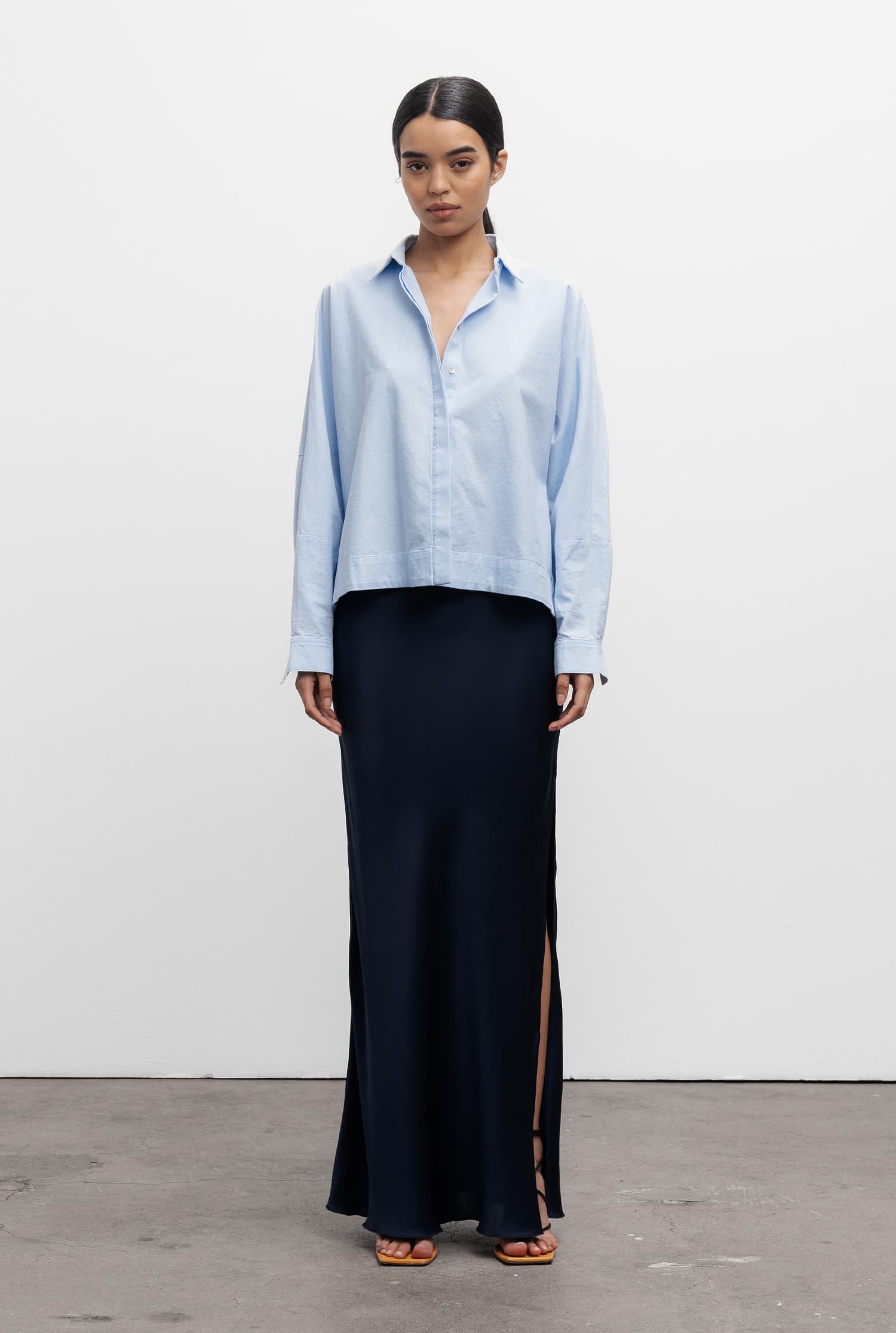 Bianca Shirt - Oxford Blue