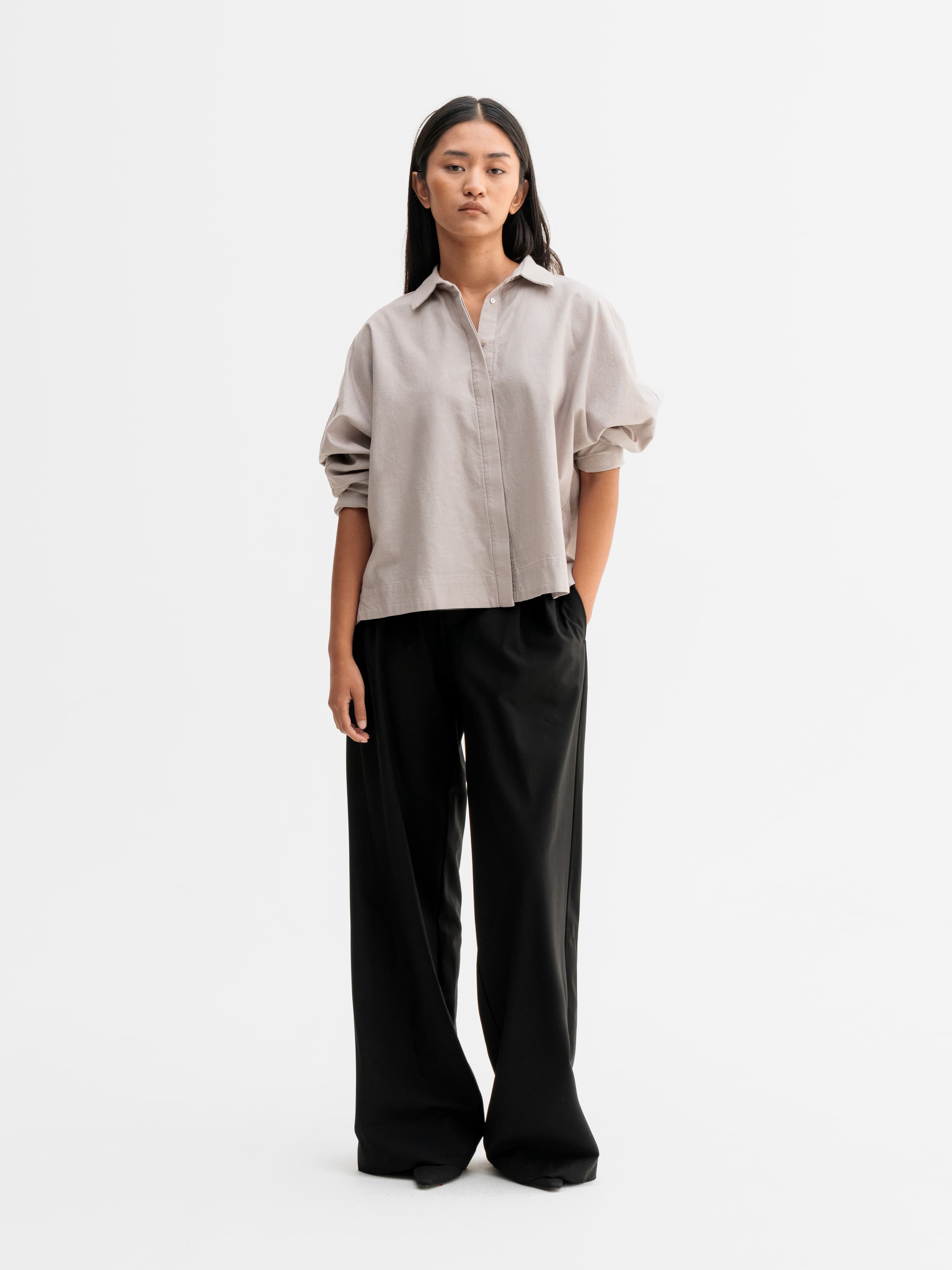 Gigi oxford shirt light brown