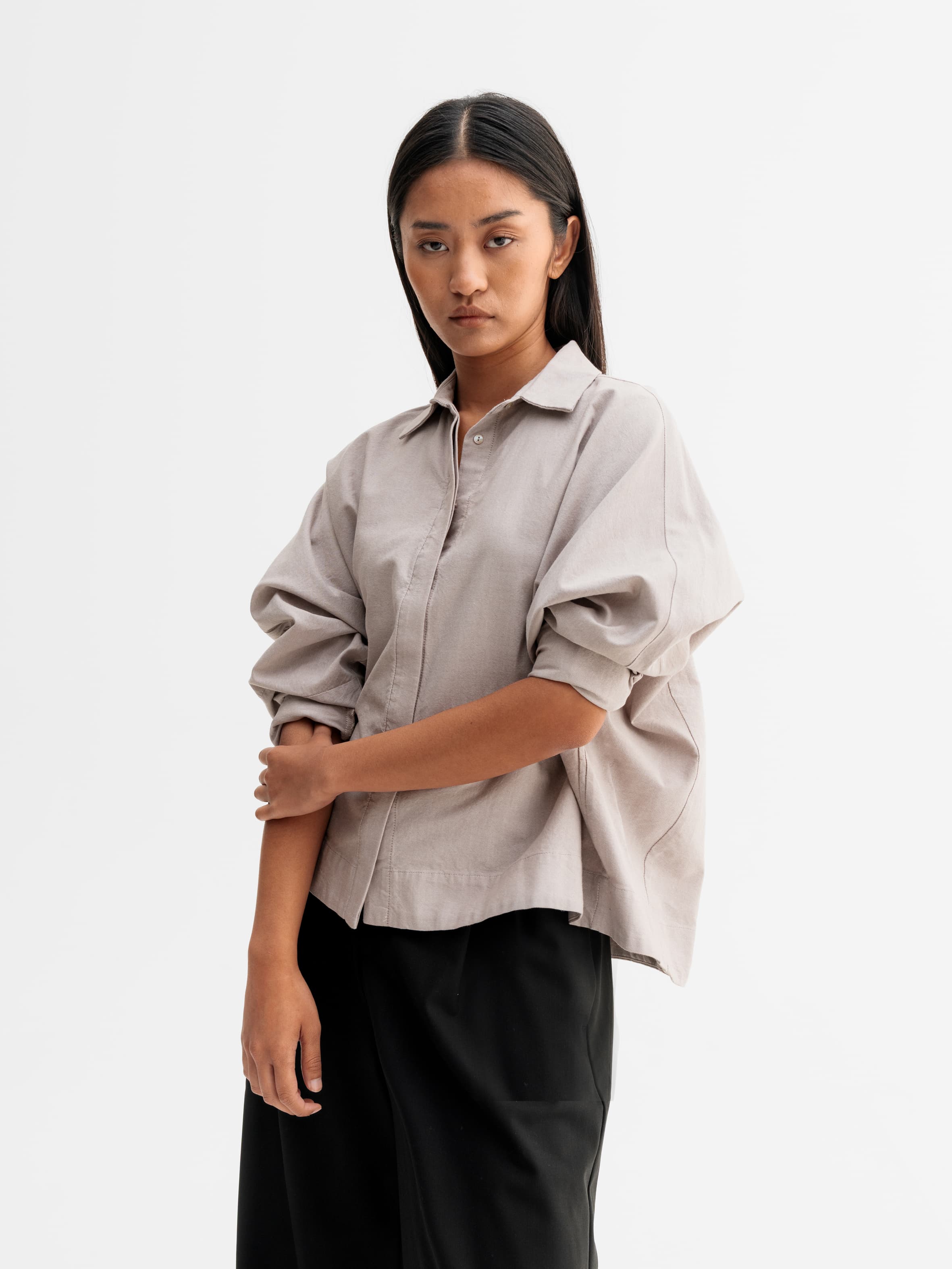 Gigi oxford shirt light brown