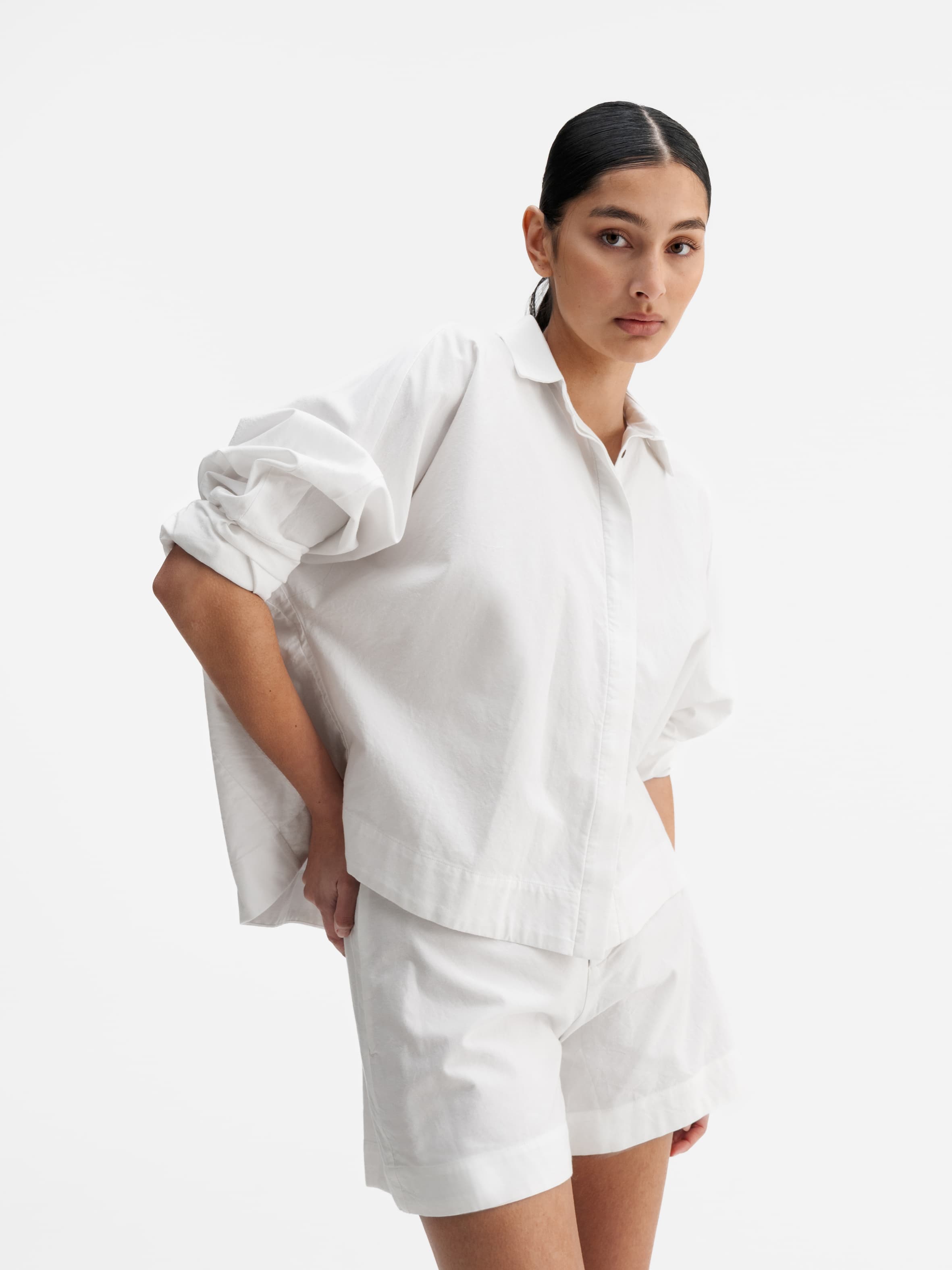 Gigi oxford shirt white