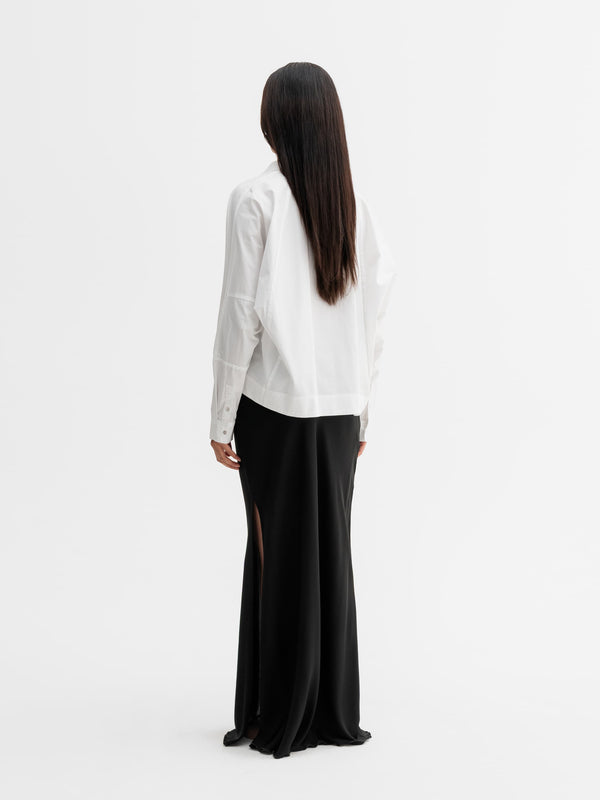 Back view of Ahlvar Gallery Gigi shirt in White