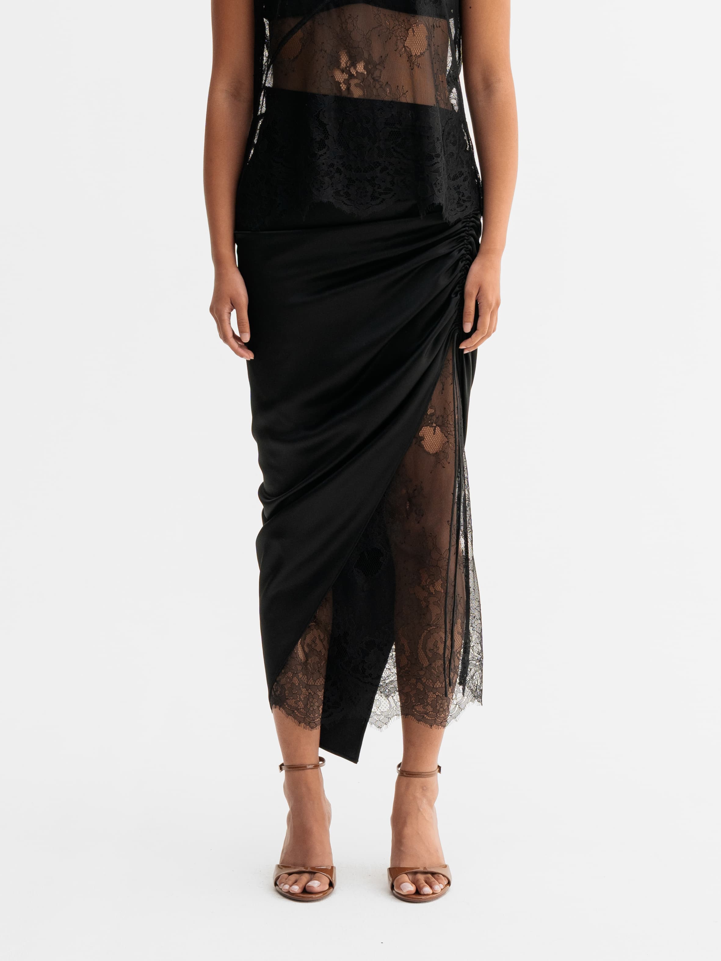 Haley lace skirt black