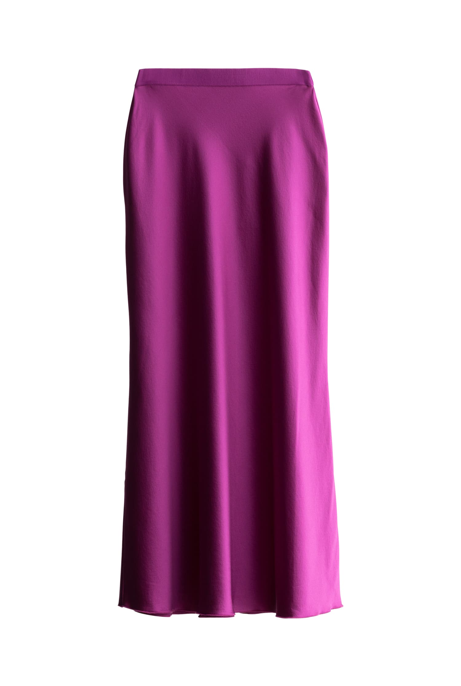 Hana satin silk skirt light berry