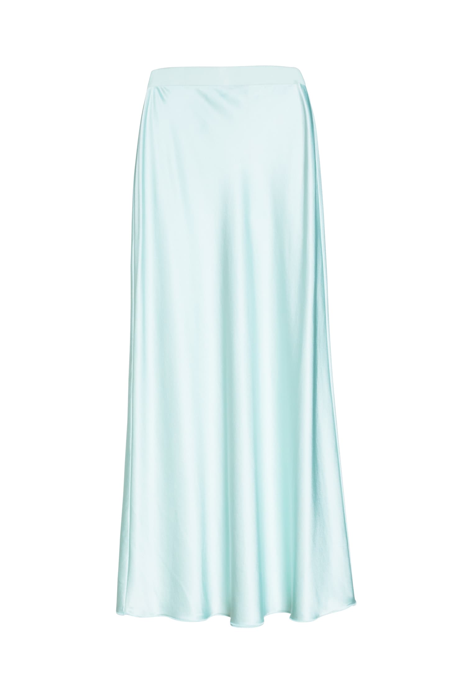 Hana satin silk skirt Mint