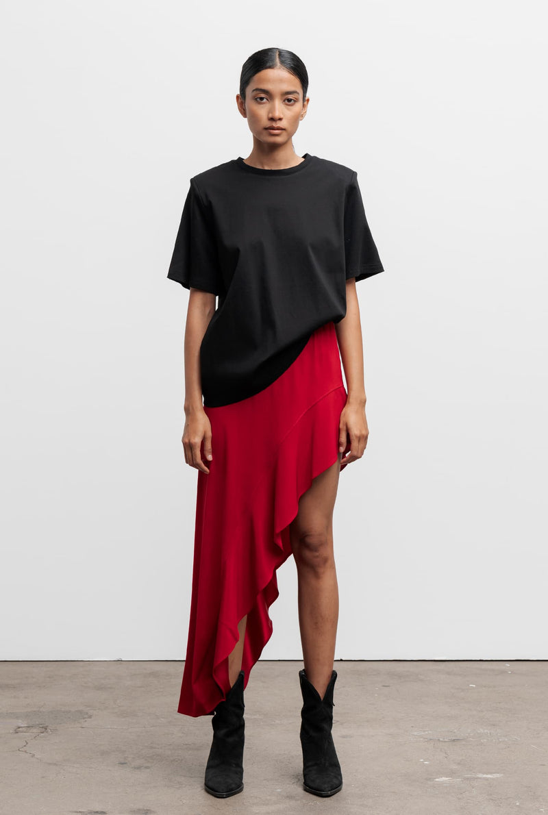 Hida frill skirt red