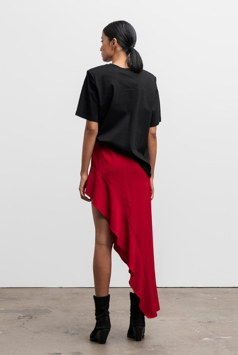 Hida frill skirt red