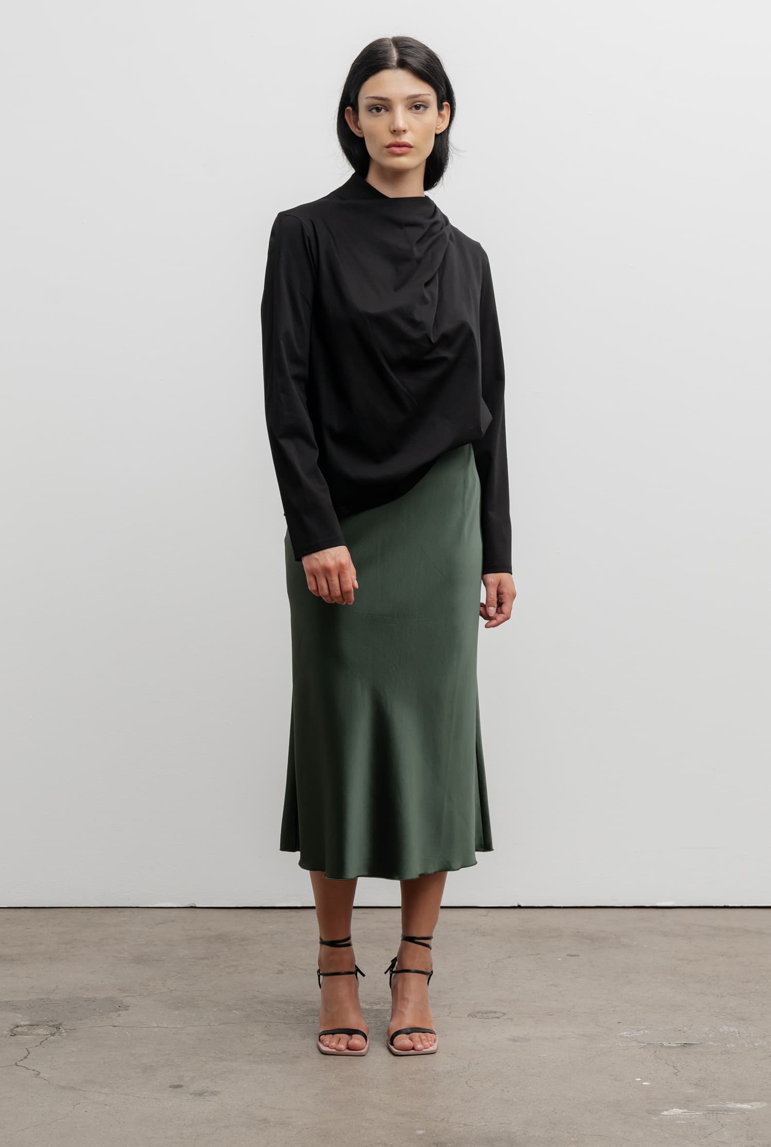 Jade jersey blouse black